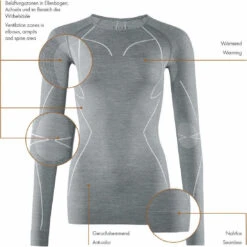 Falke Damen Langarmshirt Wool-tech -Ski Ausrüstungs Laden 33211 3708 1