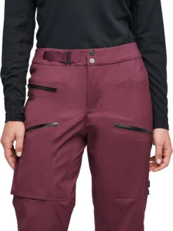 Black Diamond W Recon LT Stretch Pants -Ski Ausrüstungs Laden 741024 5016 W RECON LT STRETCH PANTS Blackberry 04