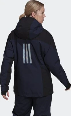 Adidas Terrex Terrex Myshelter Snow 2-Layer Insulated Jacket -Ski Ausrüstungs Laden GT2817 on model back transparent 2000x2000