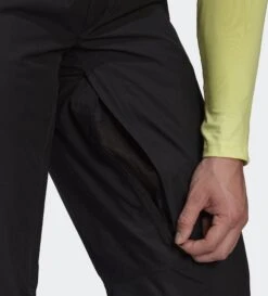 Adidas Terrex Resort Two-layer Insulated Bib Tracksuit Bottoms -Ski Ausrüstungs Laden HA0598 on model detail 2 transparent 2000x2000