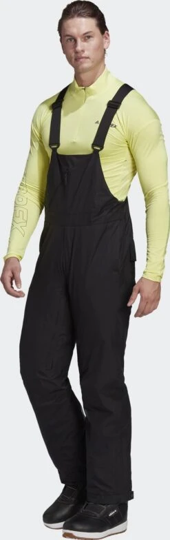 Adidas Terrex Resort Two-layer Insulated Bib Tracksuit Bottoms -Ski Ausrüstungs Laden HA0598 on model standard transparent 2000x2000