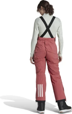Adidas Terrex Resort Two-layer Insulated Bib Pants -Ski Ausrüstungs Laden HI5499 4 APPAREL On Model Back View white