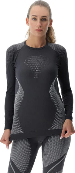 Uyn Woman Evolutyon Comfort Underwear Shirt Long Sleeve -Ski Ausrüstungs Laden SX2 U100264 G930 det3