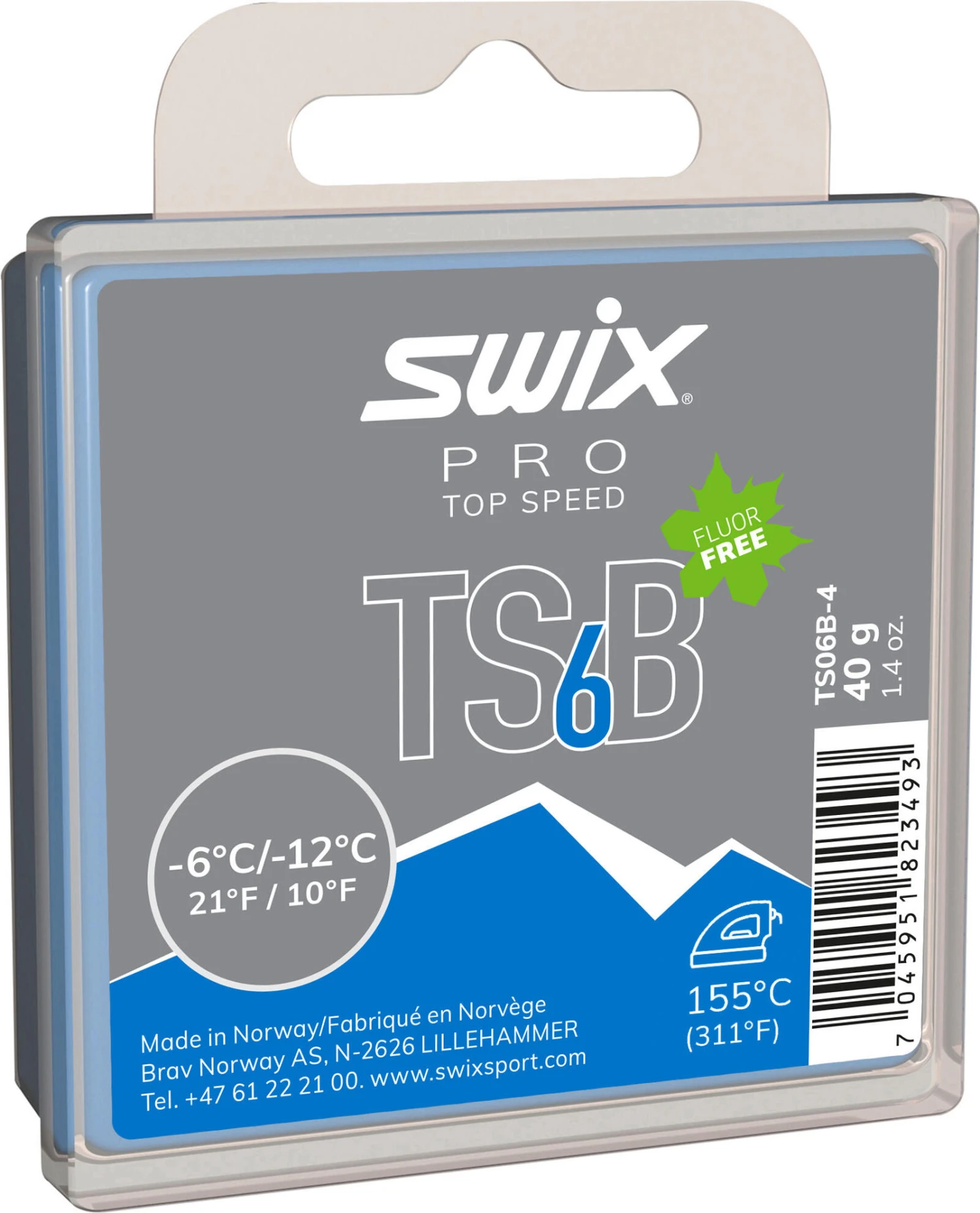 Swix TS6 Black, -6°C/-12°C, 40g 1 Swix TS6 Black, -6°C/-12°C, 40g