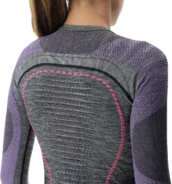 Uyn Woman Ambityon Underwear Shirt Long Sleeve Melange -Ski Ausrüstungs Laden ecomm SX2 U100023 B473 det2