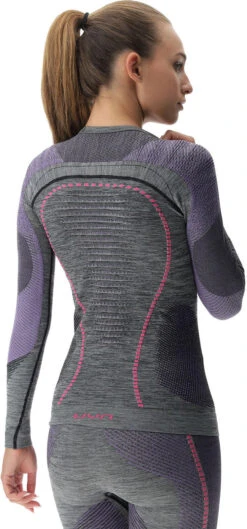 Uyn Woman Ambityon Underwear Shirt Long Sleeve Melange -Ski Ausrüstungs Laden ecomm SX2 U100023 B473 det5
